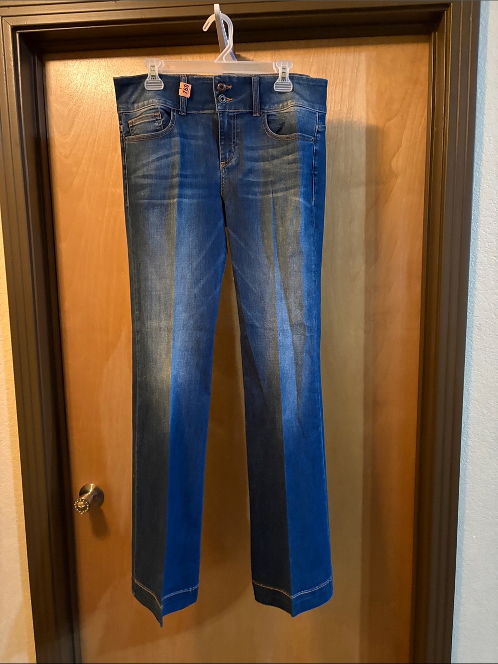 Sneak Peek blue mid-rise jeans; Size 13